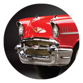 DAROUND 329 Red 57 Chevy